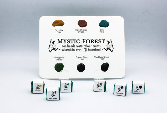 Mystic Forest Dot Card - 6 Colour Watercolour Paint Sampler