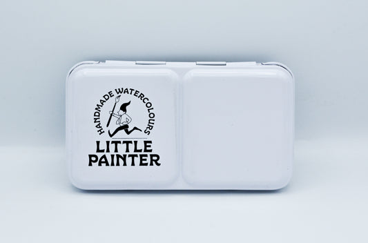 White Travel Tin - 12 Pan Empty Tin