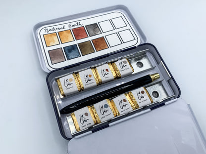 White Travel Tin - 12 Pan Empty Tin