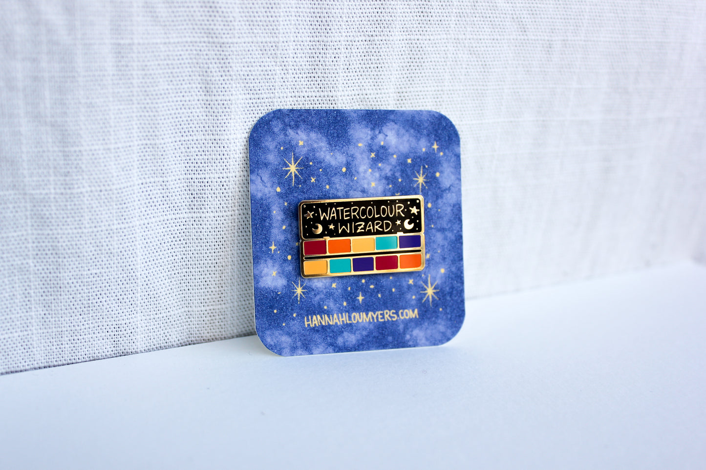 Watercolour Wizard Enamel Pin