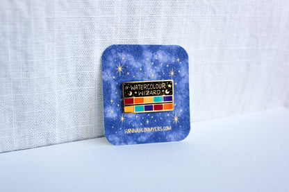 Watercolour Wizard Enamel Pin