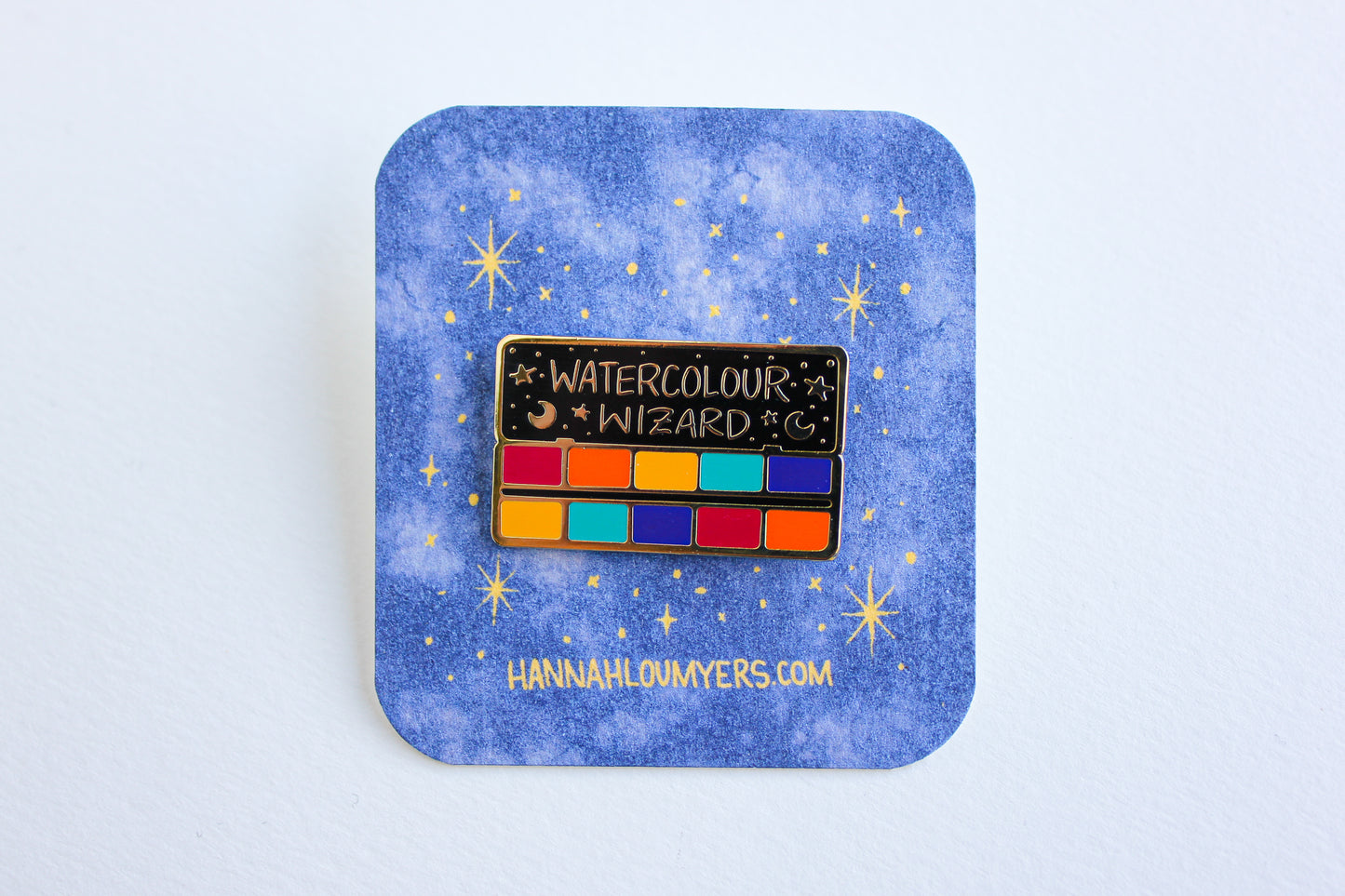 Watercolour Wizard Enamel Pin
