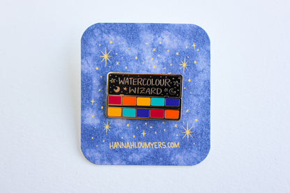 Watercolour Wizard Enamel Pin