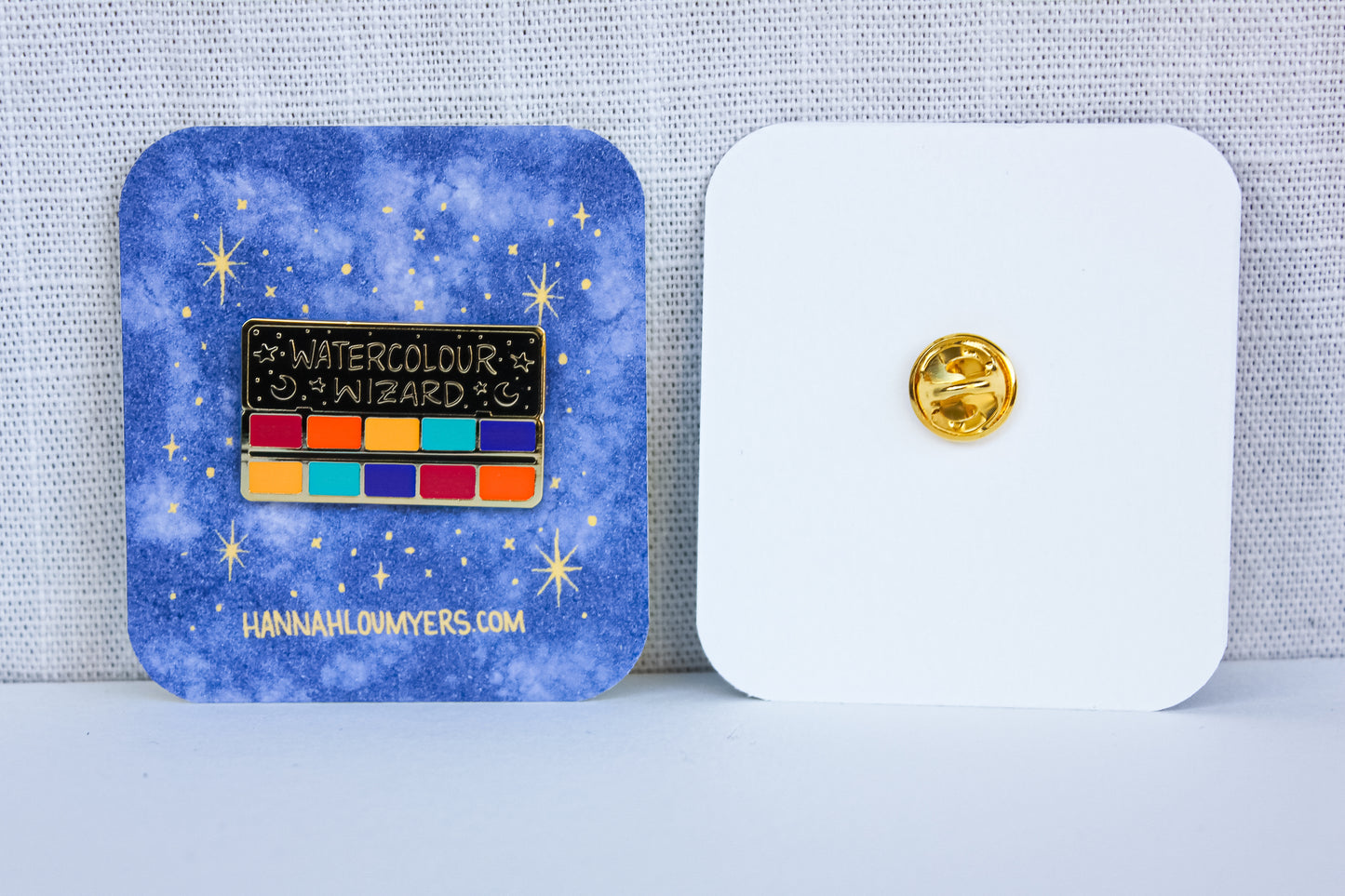 Watercolour Wizard Enamel Pin