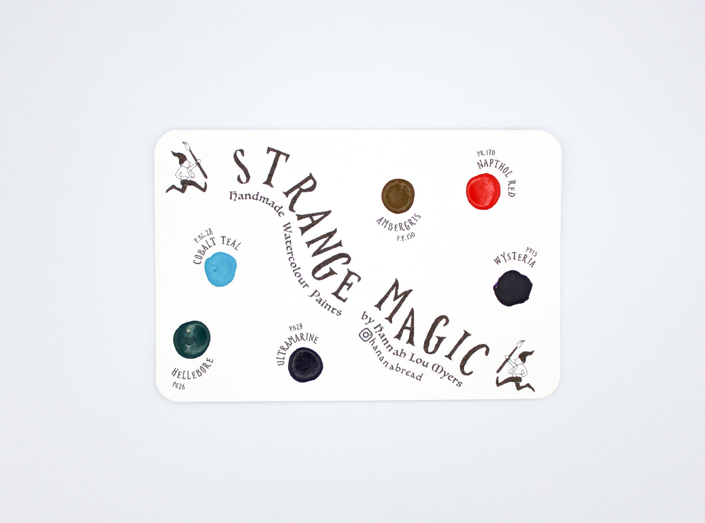 Strange Magic Dot Card - 6 Colour Watercolour Paint Sampler